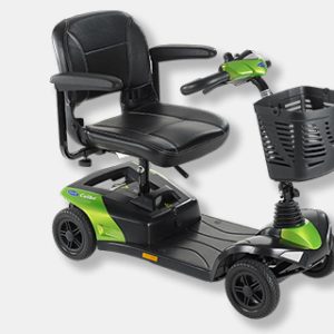 green portable mobility scooter