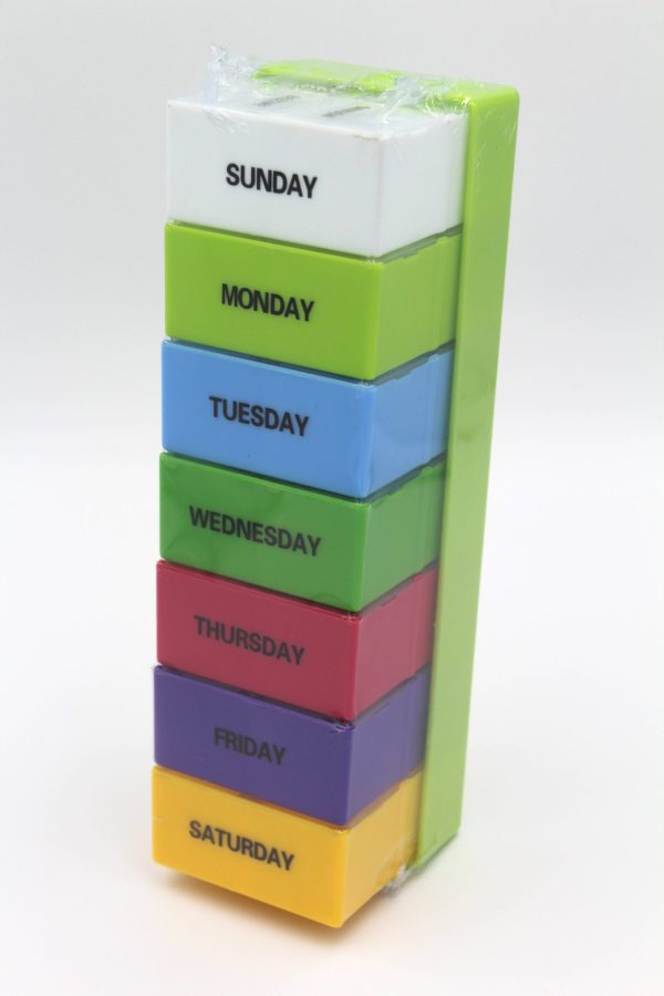 7 Day Colourful Pill Box